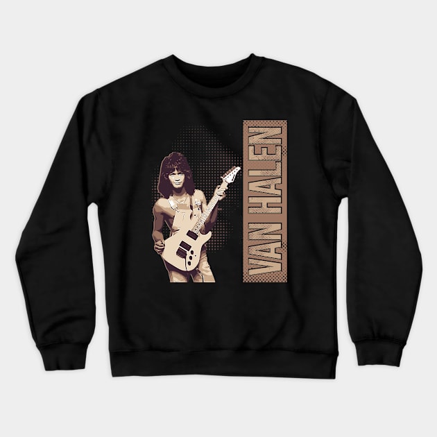 Eddie Van Halen Crewneck Sweatshirt by Degiab